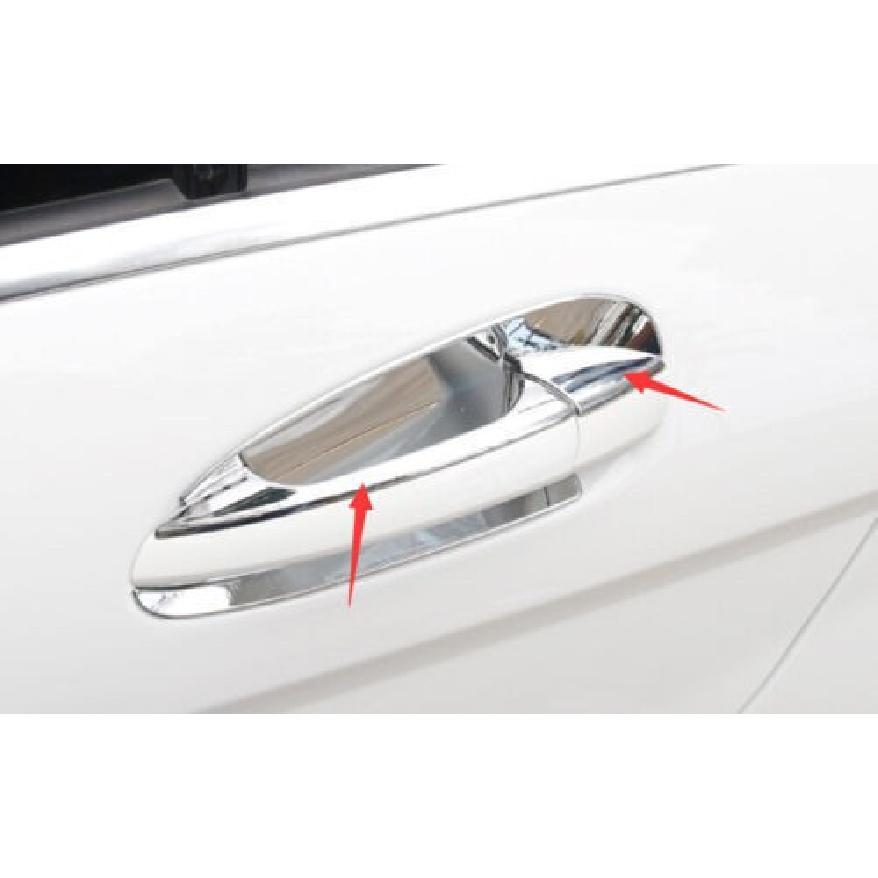 Chrome 8pcs Cover Trim Exterior Side Door Handle Fit For Benz GLE GLS 2016-2019