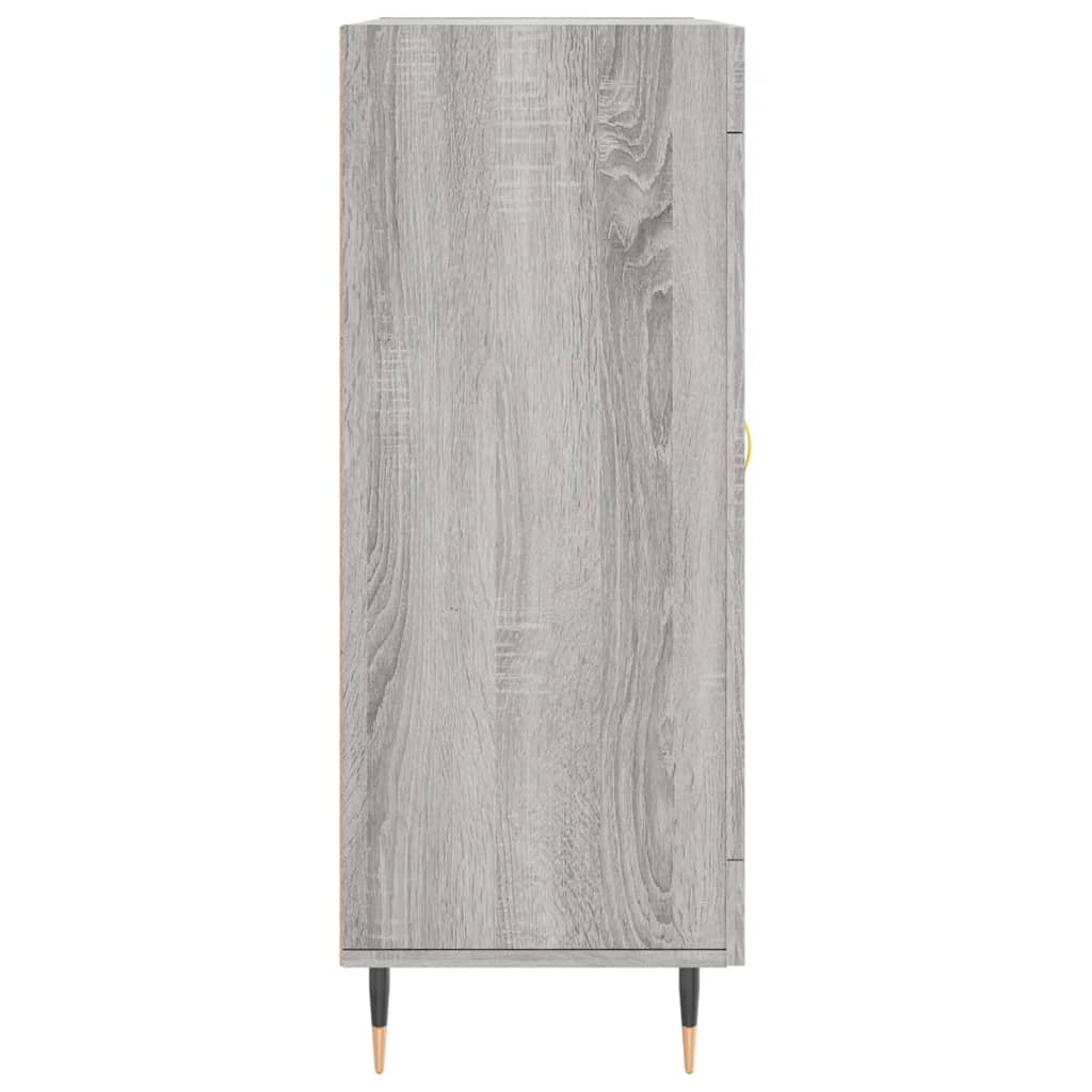 Vidaxl Szafka, Szary Dąb Sonoma, 69,5X34X90Cm, Materiał Drewnopochodny