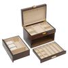 3 Layer Jewelry Organizer Drawer Jewelry Box Multifunctional Earrings Bracelet Ring Jewelry Case Display Box Black Walnut