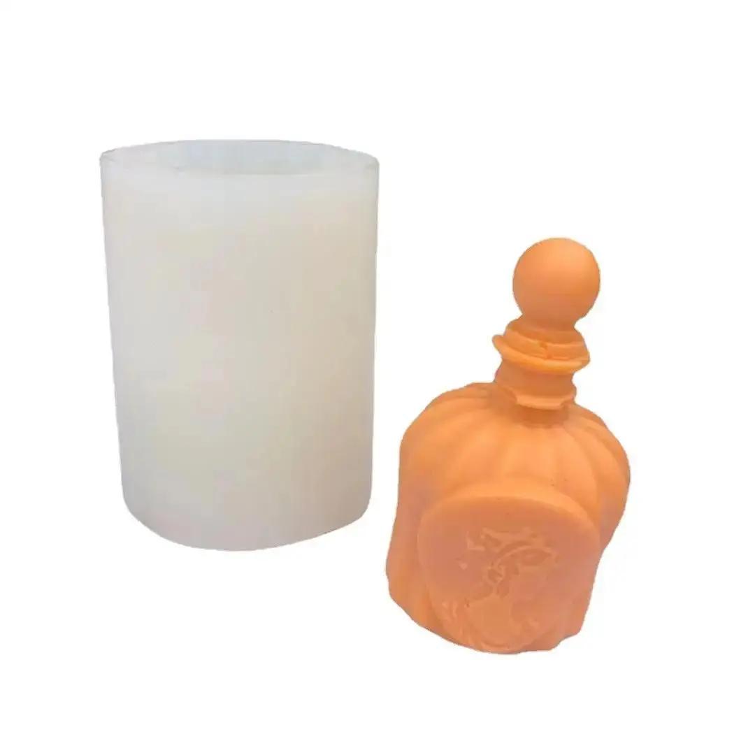 

Силиконовая форма для свечей в виде флакона духов, сделай сам, ручная работа, форма для ароматерапевтической свечи с ароматом, 3D поделки, форма из эпоксидной смолы для подсвечника A