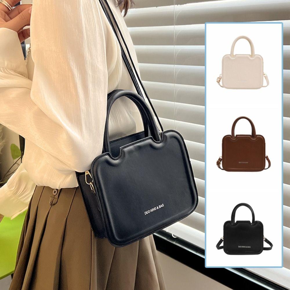 Minimalist Square Underarm bag PU Leather Ladies Shoulder Bag Small Messenger Bag  Girls