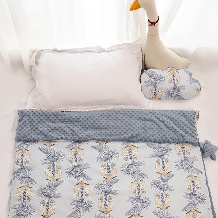 Autumn Winter Baby Blanket with Removable Inner Layer - Soothing Swaddle for Newborns and Toddlers.