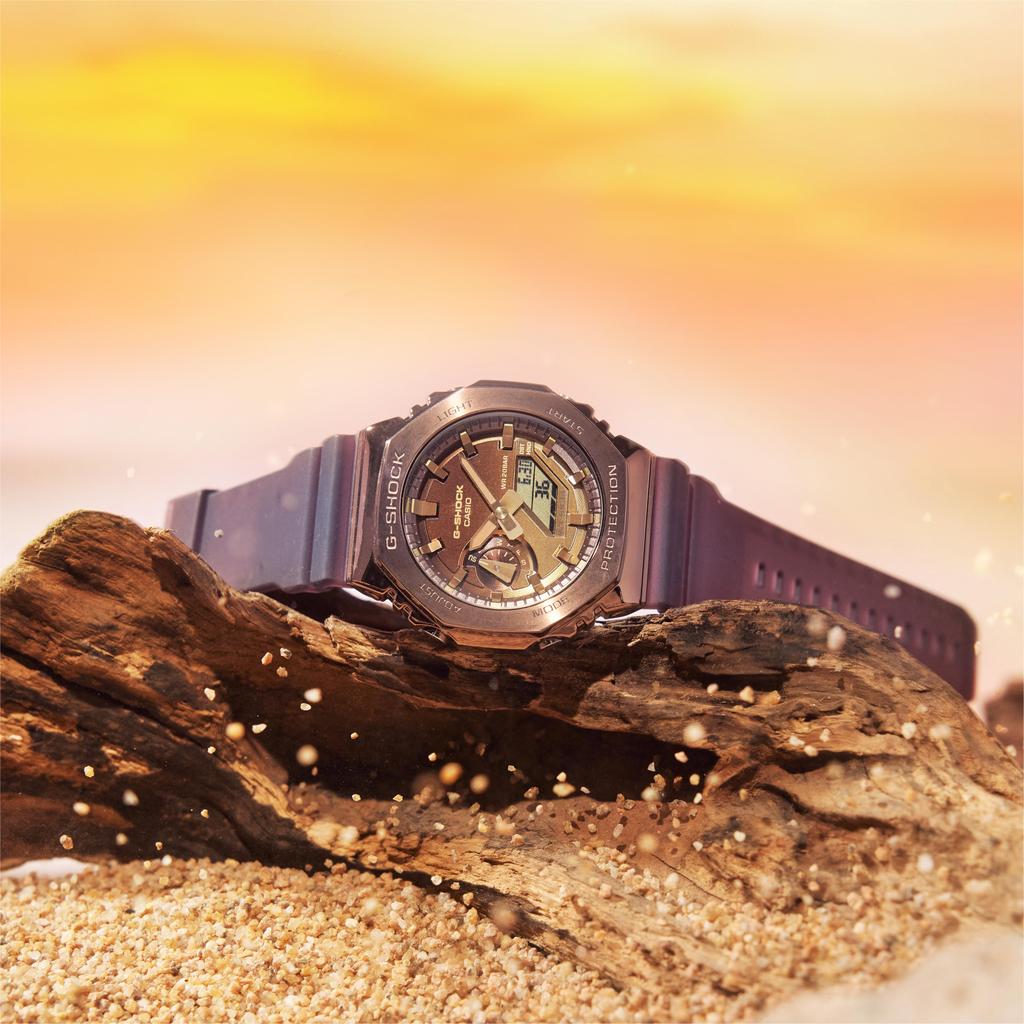 CASIO Unisex Full Metal Series Purple Watch GM-2100CL-5APR