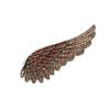 Vintage Angel Wing Brooch With Sparkling Crystals Elegant Feather Lapel Pin Accessories For Party Office Accessories