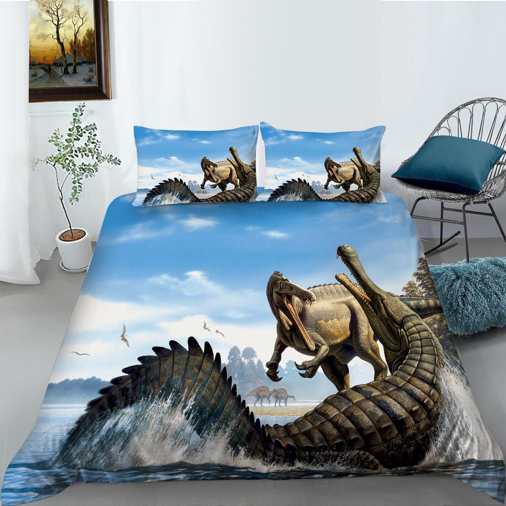 Mode Dinosaurier Serie Polyester Bettwäsche Zwei- oder Dreiteilig Digitaldruck