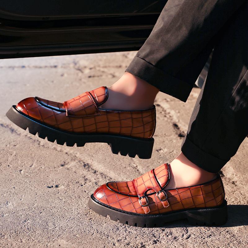 Fashion PARZIVAL Men Leather Shoes Loafers Business Shoes Work Male Casual Moccasins Driving Footwear Zapatos De Vestir Hombre