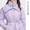 ELLASSAY Women's Winter Goose Down Jacket with Belt