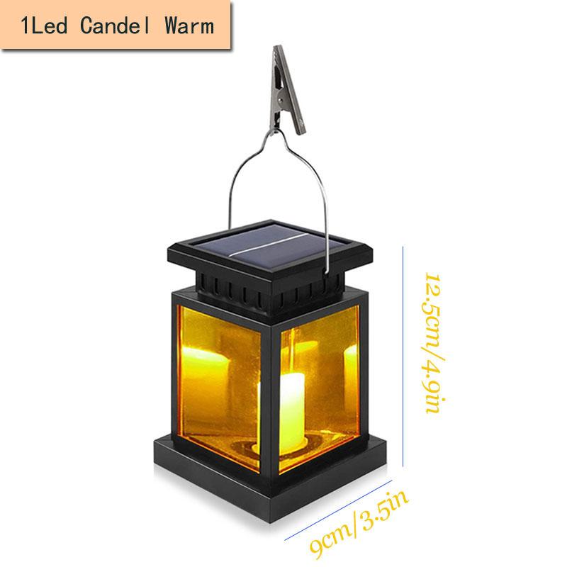 Solar Palace Lantern Outdoor Solar Lights Lawn Landscape Hanging Atmosphere Candle Lamp Floor Yard Garden Decor Solar Lighting