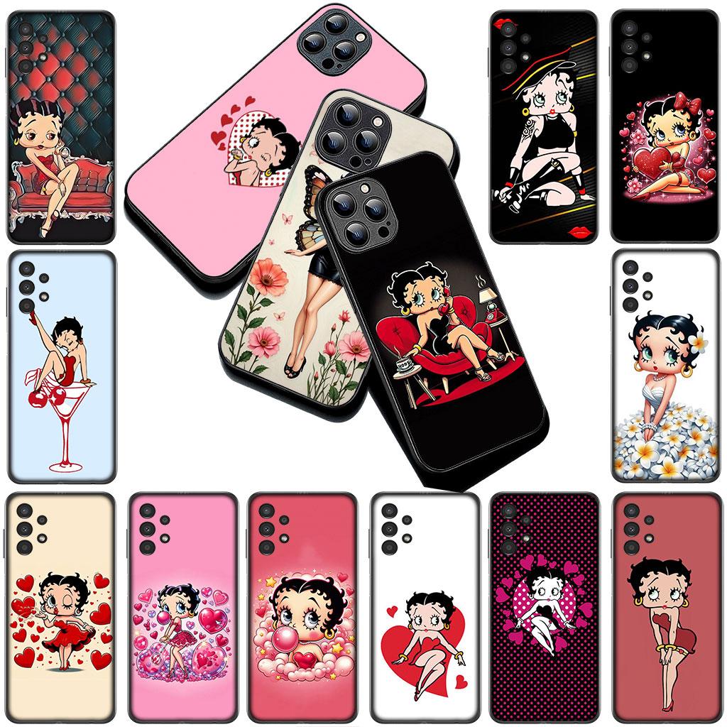 Anime B-Bettys Lovely B-Boops Phone Cover Soft Case for Xiaomi Redmi 15 15C A4 A5 9A 9C NFC Note 9 8 9T 5G Casing