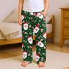 Fashionable Children's Christmas Print Pocket Casual Pants