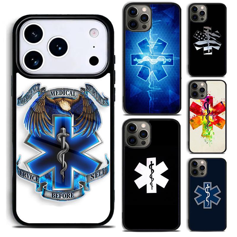 EMT EMS Medical Rescue Phone Case For iPhone 17 16 15 14 13 12 11 Pro Max Plus 17Air Soft Silicone Cover