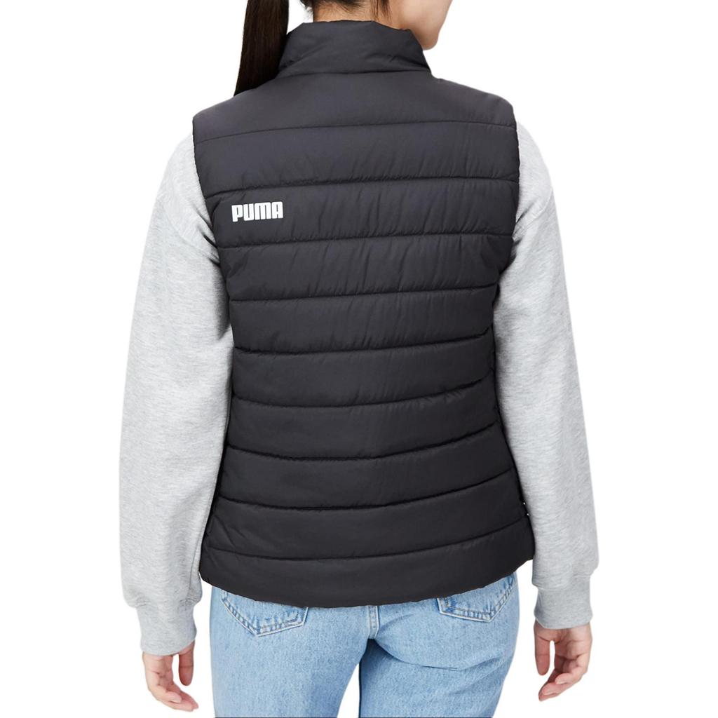 PUMA Vests Women's Black Stand Collar Moderate Other (Unisex) Vests 672276 01