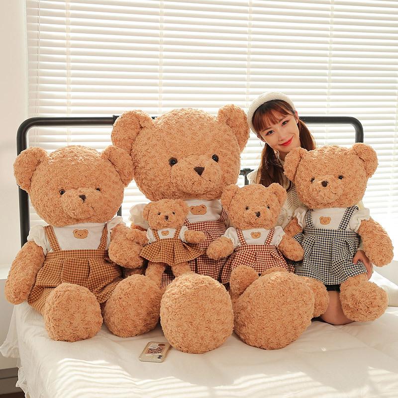 Couple bear doll plush toy girl sleeping on the bed doll is also a stall doll warm children's birthday gift
