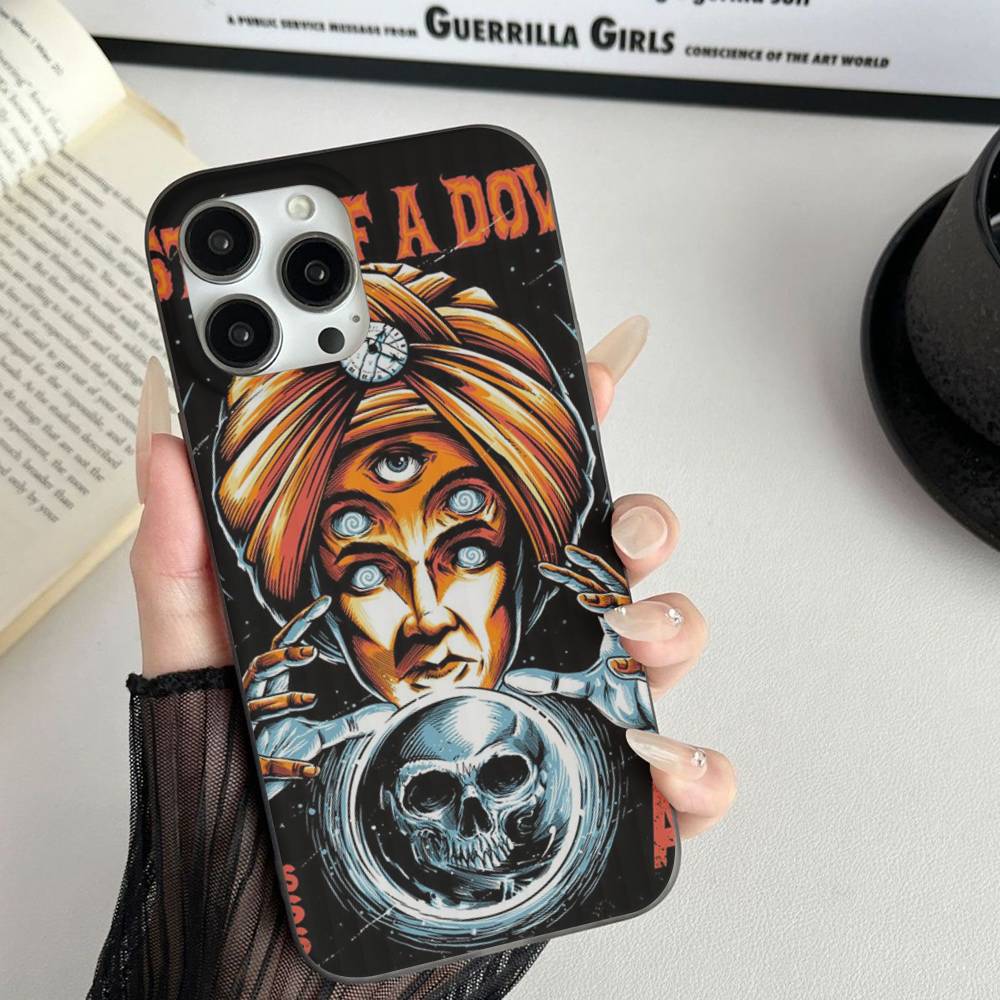 Metal Band System Of A Down Phone Case For IPhone 17 16 15 14 13 12 11 Corrugated Frosted Soft Cover Anti-Slip