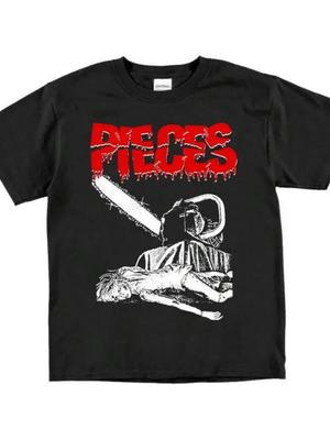 Pieces Horror Movie T Shirt Vintage Halloween 1982 Graphic Slasher Goth Punk Y2K