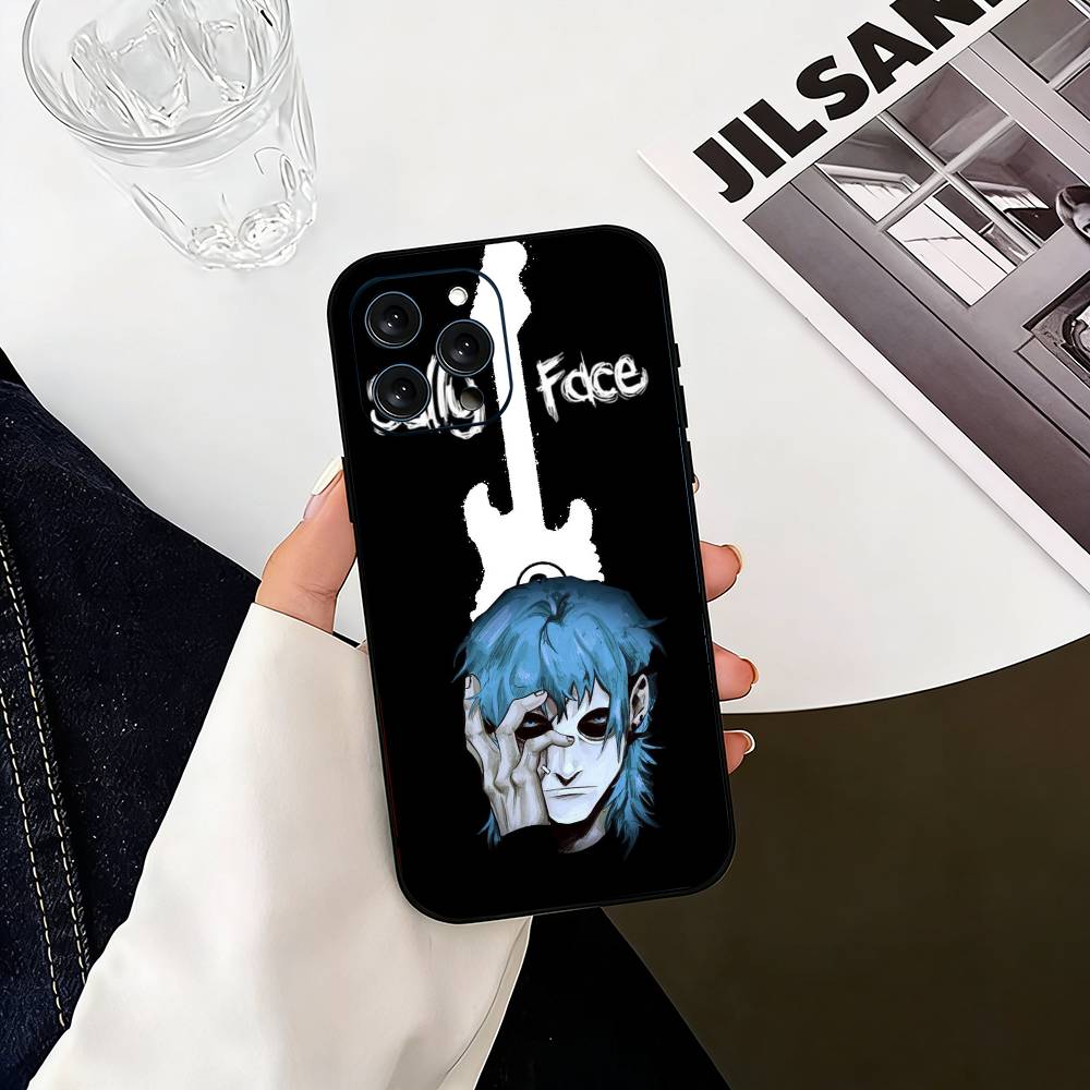 Sally Face Sal Fisher Gothic Horror  Phone Case For iPhone 17,16,15,14,13,12,11 Plus,Pro Max,XS,Soft Silicone Black Cover