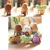 Adorable Cute Sandwich Plush Toy Keychain Hamburger Eggplant Doll Accessory