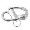 10*35mm Edelstahl Feststehende Schnappschäkel Schnellverschluss mit Rundung