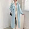 White Mink Velvet Loose Knit Cardigan Sweater - Women's Solid Color Spring & Autumn Outerwear
