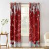 Christmas Winter Cedar Leaves Ball Tree Blackout Curtains For Living Room Bedroom Window Treatment Blinds Kitchen Drapes