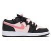 Jordan Air Jordan 1 Couverture Basse Vintage Chaussures de Basketball GS Noir Rose DX4374-008(Équipe-SBOX)