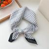 Fashion Floral Print Square Scarf Soft Handkerchief Women Hair Scarf Cotton Linen Head Scarfs Ladies Neck Scarves Summer Autumn