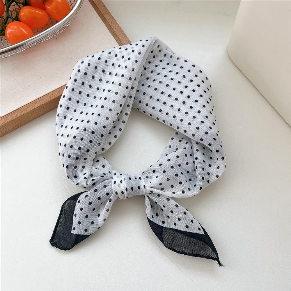 Fashion Floral Print Square Scarf Soft Handkerchief Women Hair Scarf Cotton Linen Head Scarfs Ladies Neck Scarves Summer Autumn