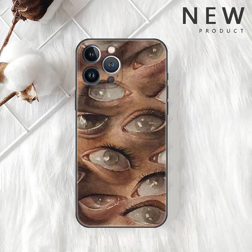 Applicable To IPhone16 New Halloween Horror Eye Phone Case