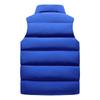 Mens Casual  Cardigan Sleeveless Velvet Solid Color Fleece Warm Quilted Jacket