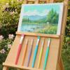 High Elasticity Art Brushes 6PCS Paint Brush, with Candy Colored Design, Flexible Nylon Oil Painting Bristles for Watercolor Acrylic Artist Supplies