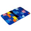 Double-Layer Plush Flocked Bath Mat Non-Slip Floor Rug Bedroom Entryway Bathroom Bohemian Style Washable