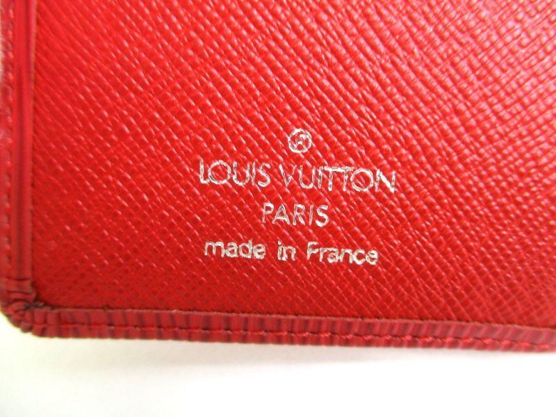 Authentic LOUIS VUITTON Epi Red Leather Bifold Wallet French Purse #9742  Refurbished