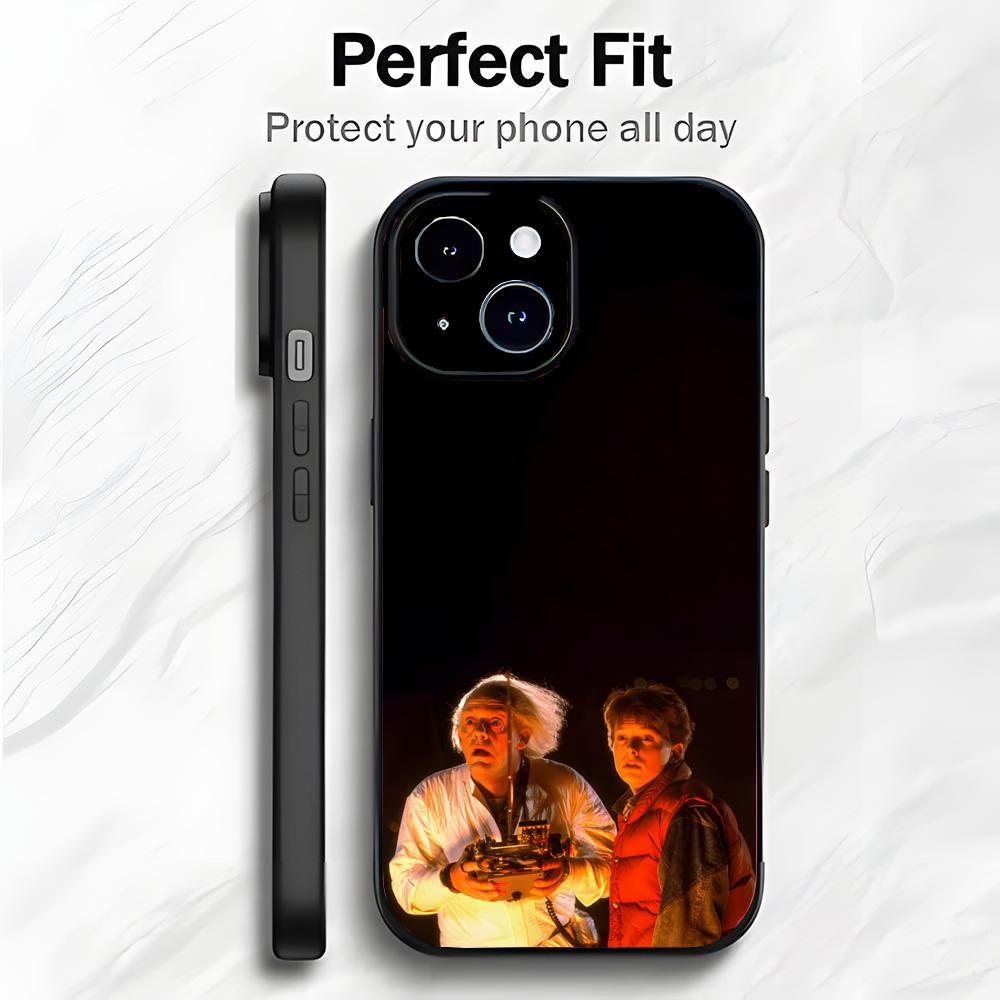 Bilim Kurgu Amerikan Filmi B-Geleceğe Dönüş Telefon Kılıfı Telefon Kılıfı Yumuşak Ambalaj Hafif iPhone17 16 15 14 13ProMax İçin