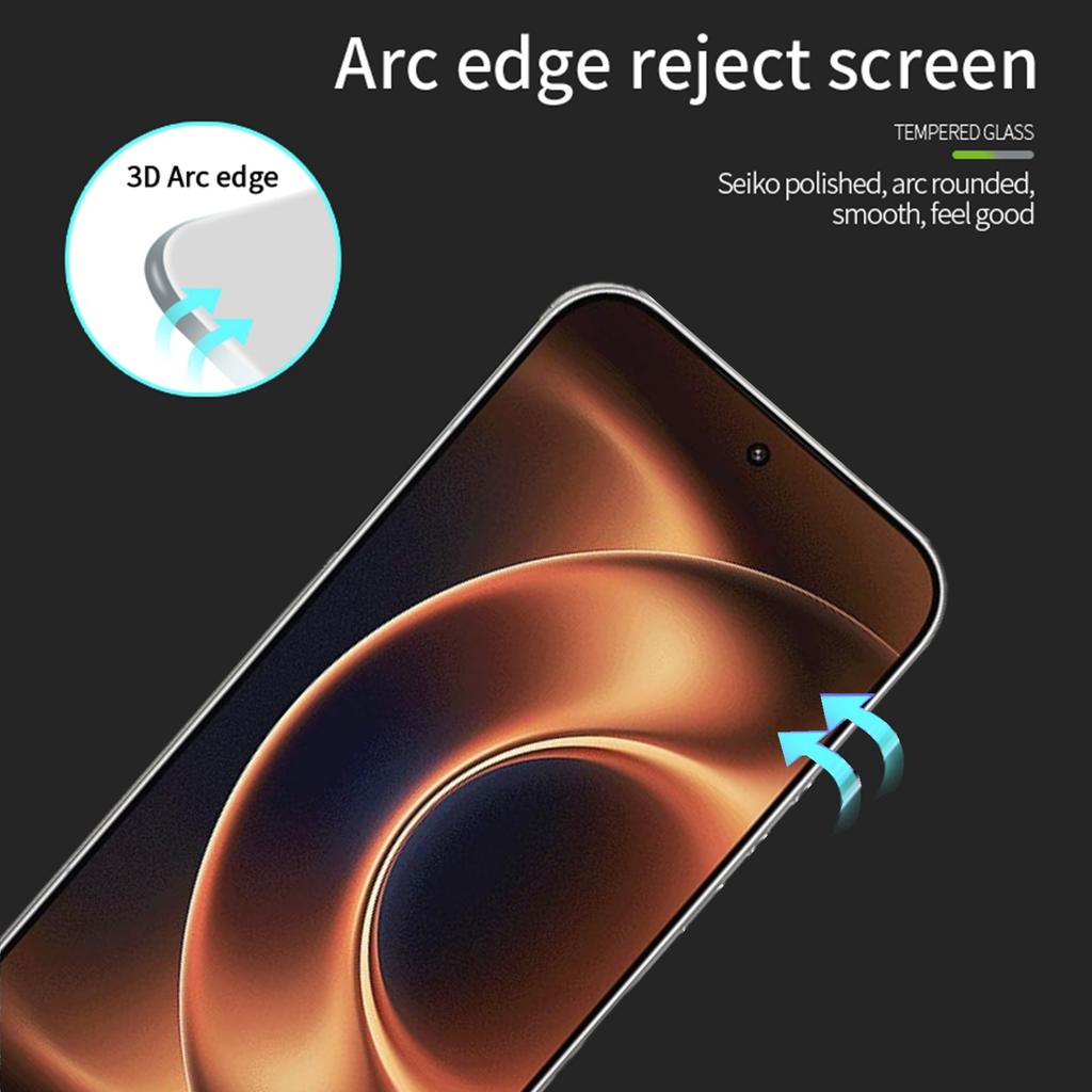 For Xiaomi 17 Ultra 5G Tempered Glass Film PINWUYO Explosion-proof 9H 3D Full Glue Full Screen Protector