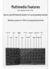 Ultra-Thin Bluetooth Keyboard: Silent, Portable, Compatible with Laptops, Tablets, and Phones
