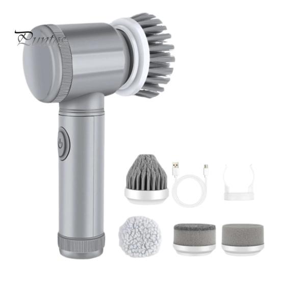 

Электрическая щетка для чистки, беспроводная, мощная, вращающаяся на 360 градусов, щетка для чистки полов, плитки, мебели, кухни, ванной комнаты с 5 насадками Six-piece set