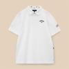 Callaway Short Sleeve Polo Shirt UV for C23234100 Size 3L Men's (Moisture-Wicking, Quick-Drying, Protection) Golf, 1030_White,