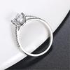 Dainty Shiny Iced Out Wedding Engagement Rings For Women AAA+ Cubic Zirconia White Gold Color Ring Jewelry Chirstmas Gift DFR486
