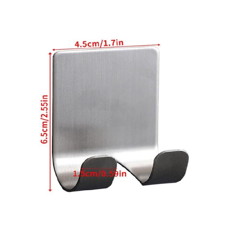 Contemporary Bath Storage Hook For Razors Chargers Stainless Steel Drillless Mounting System Durable Bathroom Organizers