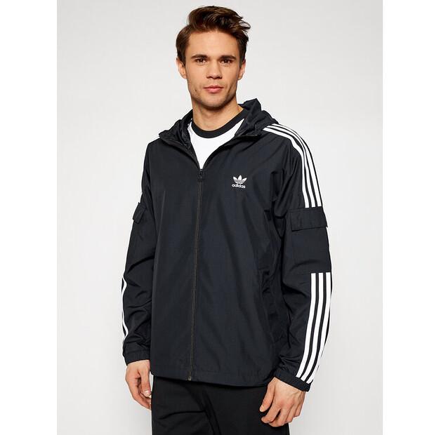

Ветровка adidas adicolor Classics с 3 полосками GN3475, черная, стандартного кроя S