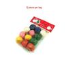 12-Piece Christmas Tree Ornament Set: 3cm Colorful Winding Balls