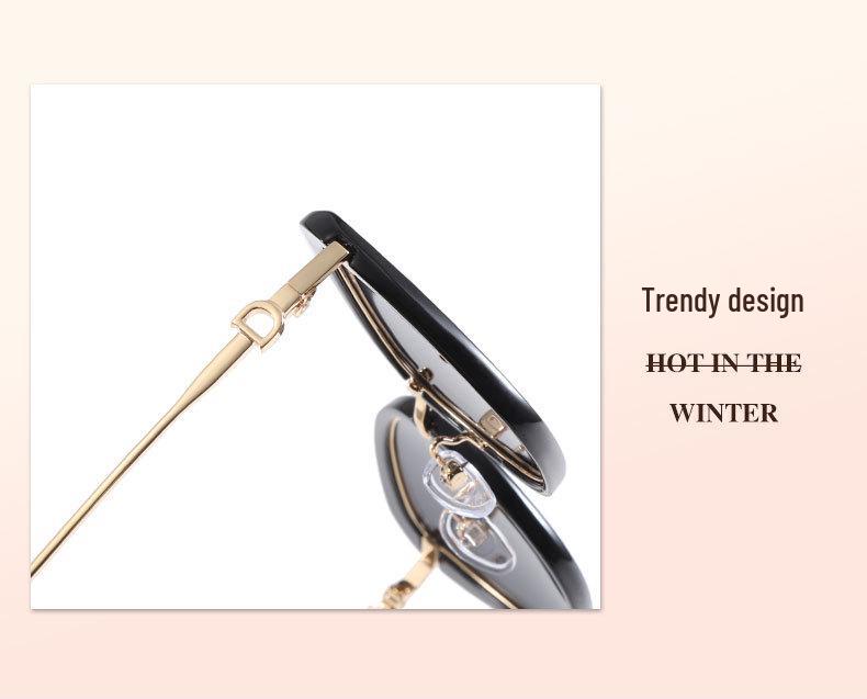 2026 Women's Trendy High-End Cat Eye Polarized Sunglasses - Slimming Effect & UV Protection