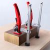 Ratchet Handle Woodworking Bench Clamp, Secure Desktop Hold-Down for 16-28mm Holes, Sturdy Quick-Release Tool