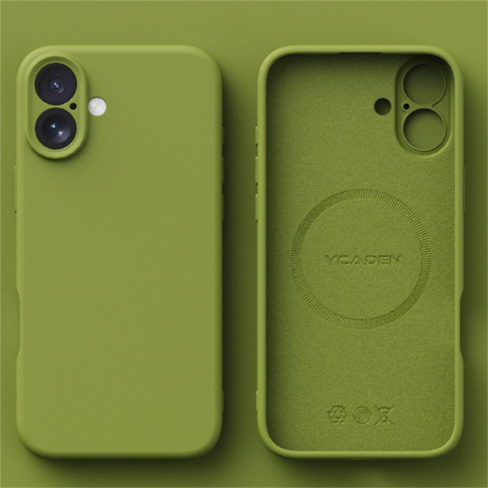 Silikonowe etui Magsafe do ładowania bezprzewodowego, matowe, dla iPhone 16 15 14 13 12 11 Pro Max 14 15 16 Plus, wysokiej jakości, płynne, tylna okładka