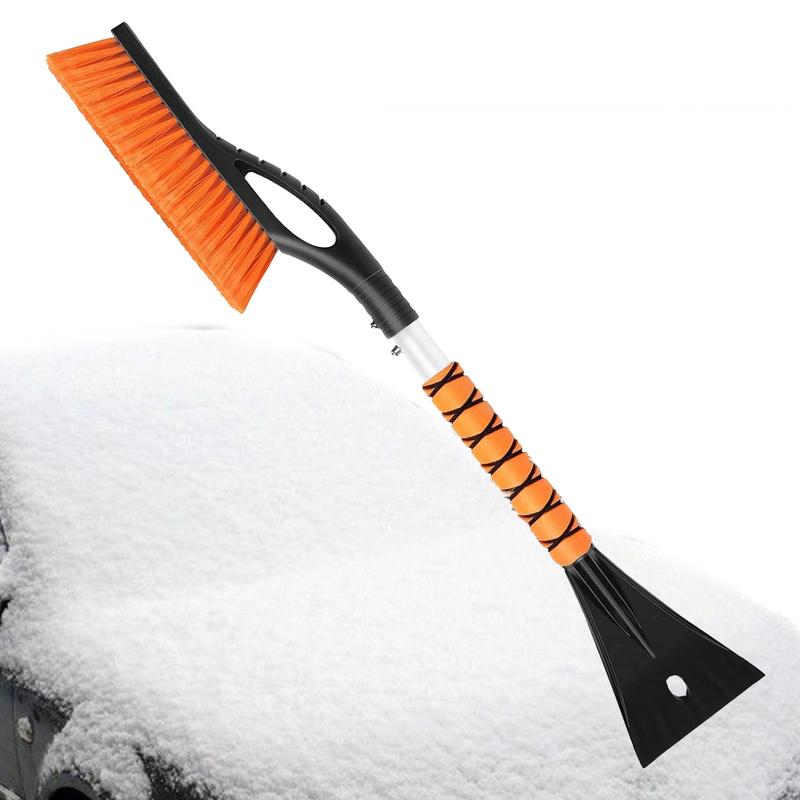 Ice Scrapers For Car Windshield Detachable Aluminum Snow Brush Ice Scrapers No-Scratch Ergonomic Car Accessories Heavy Duty Snow