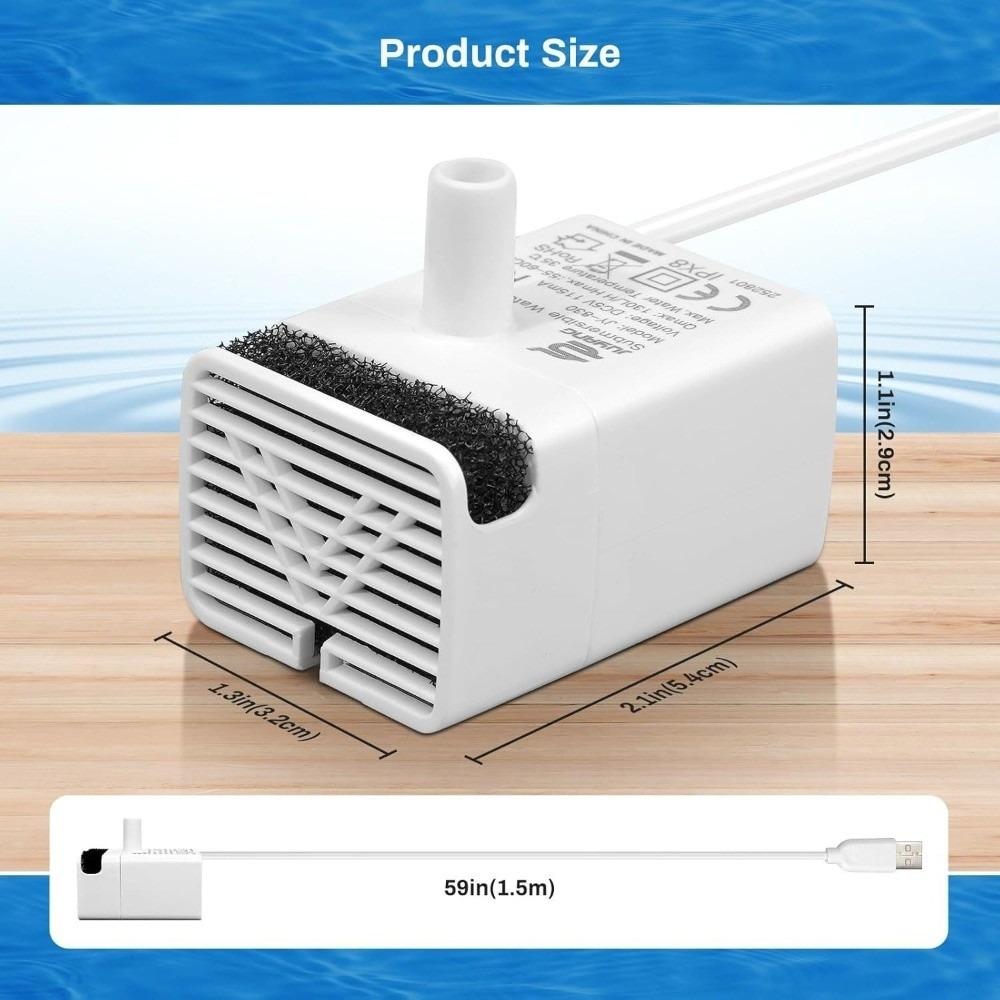 Pompa do fontanny dla kota DC 5V Wodoodporna IPX8 Pompa JY-830 Pompa wodna dla zwierząt Fontanna wodna dla psa