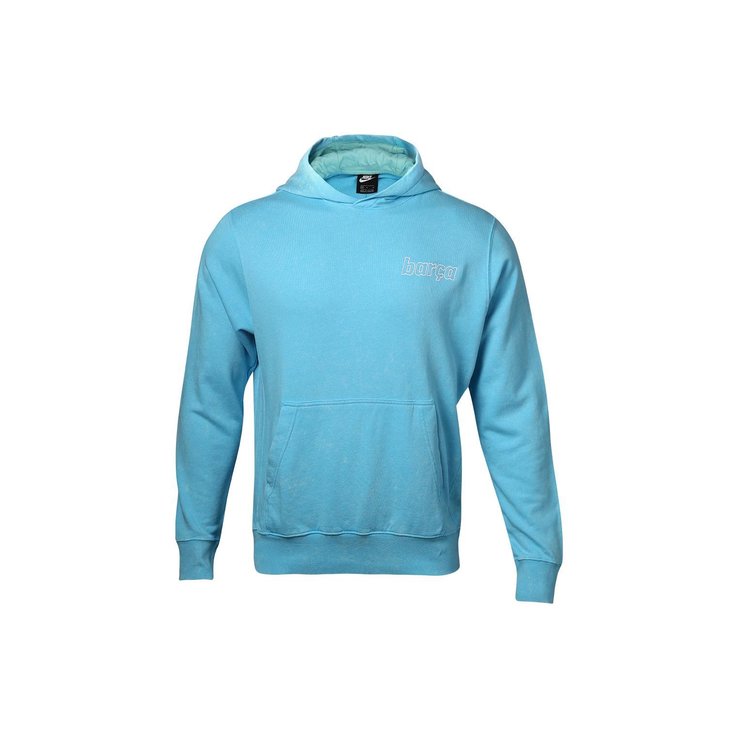 

Nike FC Barcelona Men s French Terry Pullover Hoodie Blue DC7277-425 M