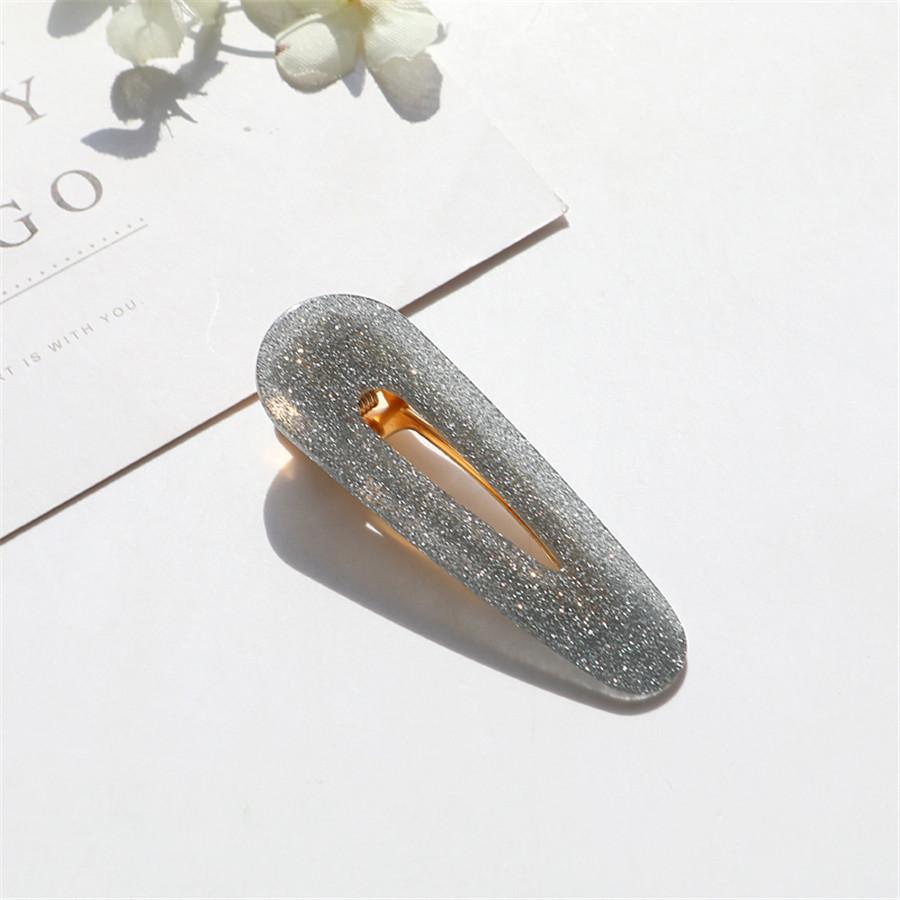 Big Hair Accessories Women Head Pins Fashion Jewelry Water Drop Rectangle Acrylic Hair Clip Barrettes Headwear for Girls