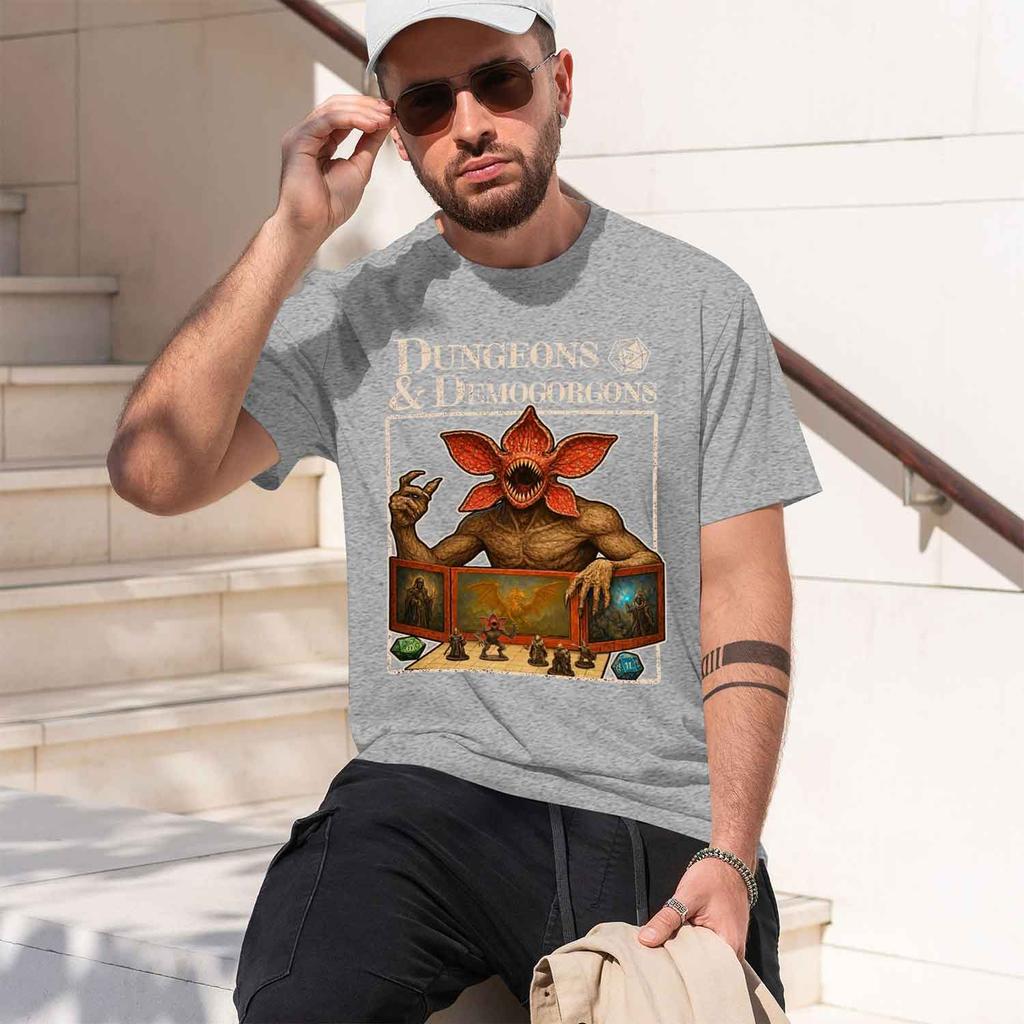 2026 New Model Ed Munson Demogorgon 100cotton Mens Shirt Gothic Graphic Summer Short Sve D Women Fashion Tshirts