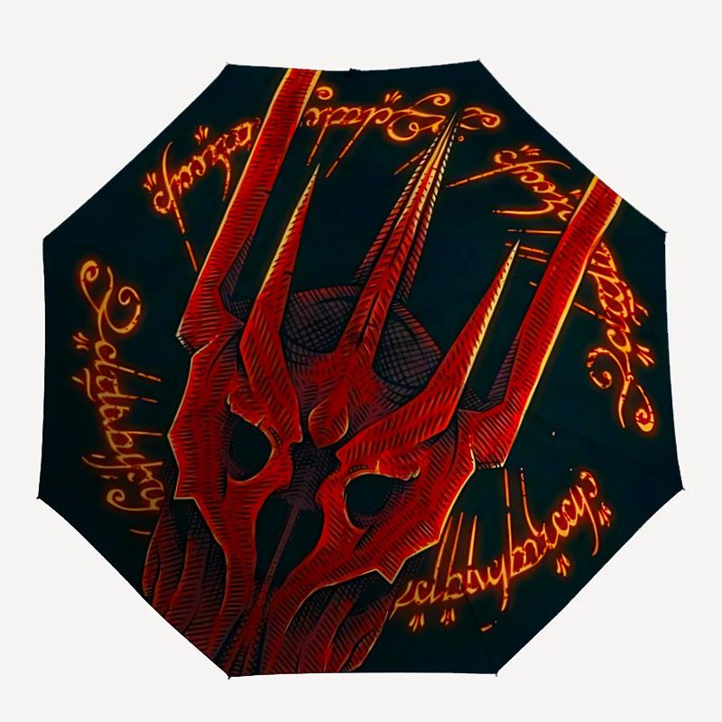 

1pc The Lord of the Rings Automatic Folding Umbrella with 8-Rib Compact & Lightweight Design, Self-Opening/ Closing, 089